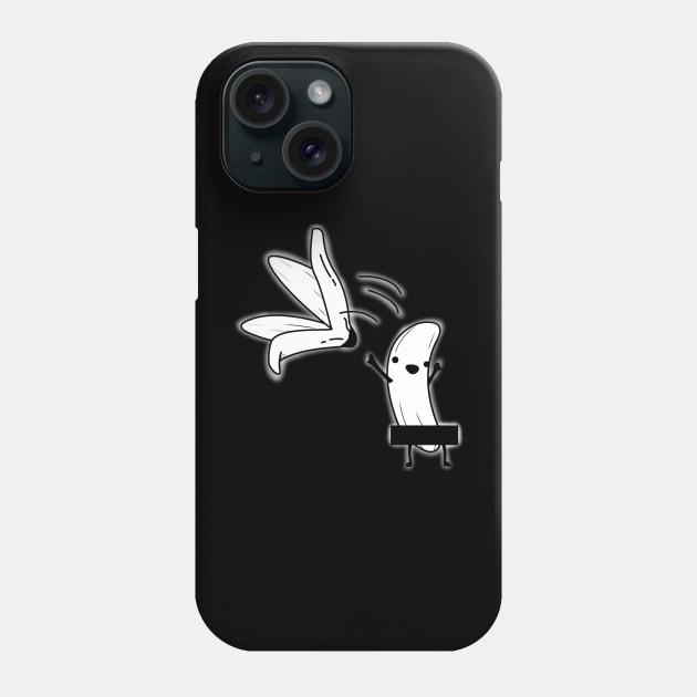 Crazy banana, white & black! Phone Case by Anime Meme's