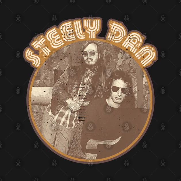 Retro Sepia Steely Dan by darklordpug