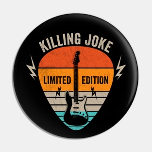 Vintage Killing Name Guitar Pick Limited Edition Birthday Pin