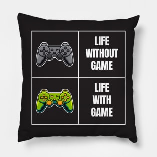 Life with game meme Pillow