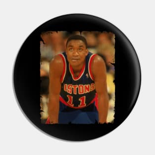 Isiah Thomas - Vintage Design Of Basketball Pin