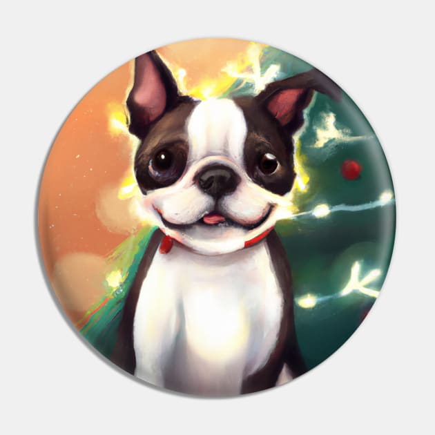 Cute Boston Terrier Drawing Pin by Play Zoo