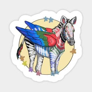 Zebra Pegasus Magnet