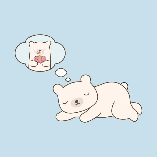 Discover Cute and Kawaii Polar Bear - Bear - T-Shirt