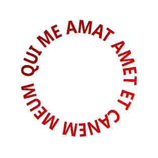 QUI ME AMAT AMET ET CANEM MEUM T-Shirt