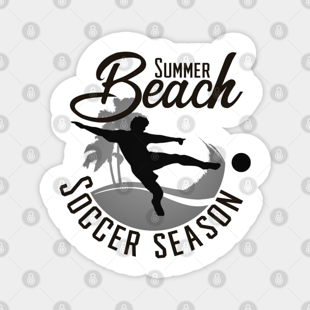 Summer beach soccer season Magnet by kirkomed