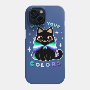 MLM LGBT Pride Cat - Kawaii Rainbow gay Kitty - Wear your colors Phone Case