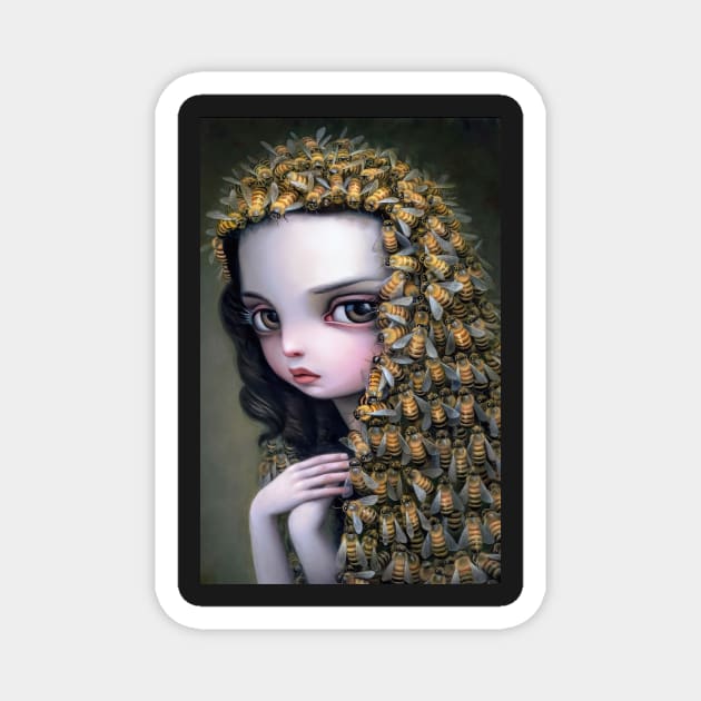 Queen bee 2001 - Mark Ryden Magnet by Kollagio