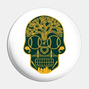 Oakland Sugar Skull Pin