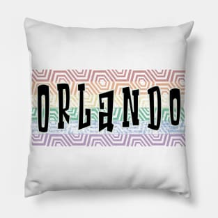 LGBTQ PATTERN AMERICA ORLANDO Pillow