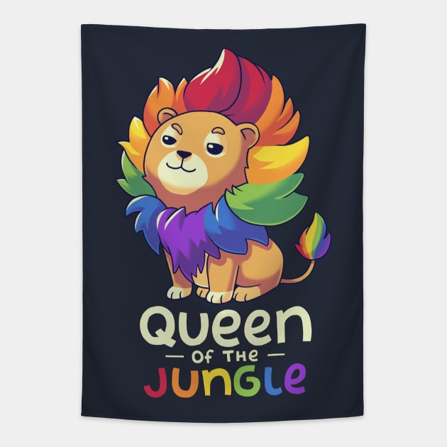 Queen of the Jungle // LGBT Pride Tapestry by Geekydog