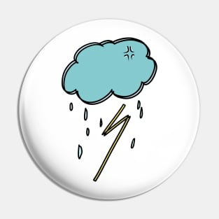 Cloud Rainy Thunder Hand Drawing Pin