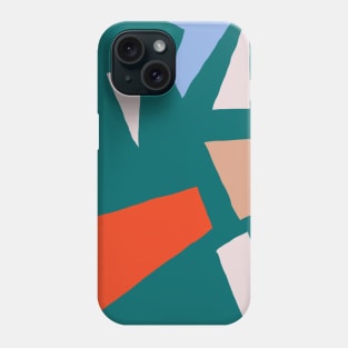 Modern art organic shapes colorful design Phone Case