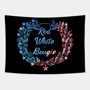 Red, White, and Bougie American Pride Banner Tapestry