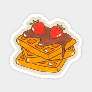 Waffles time//Drawing for fans Magnet