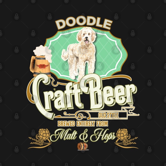 Golden Doodle Gifts - Beer Dog lover by StudioElla