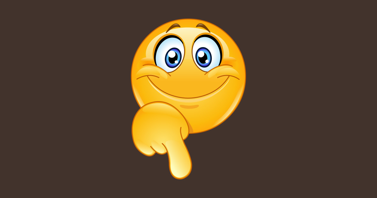 Emoji Emoticon pointing down Emoji Sticker TeePublic