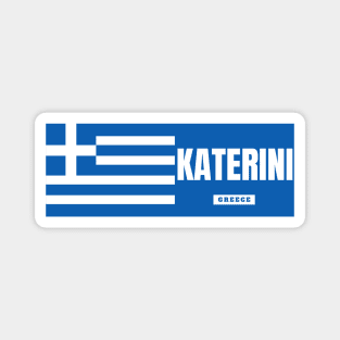 Katerini City with Greek Flag Magnet