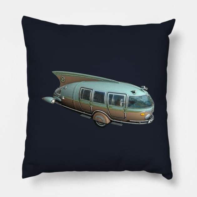 Dymaxion Camper Pillow by GeekGiftGallery