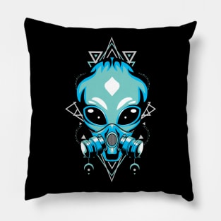 alien space nebulan Pillow