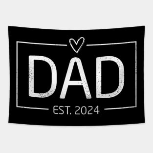 Dad Est. 2024 Expect Baby 2024 Father 2024 New Dad 2024 Tapestry