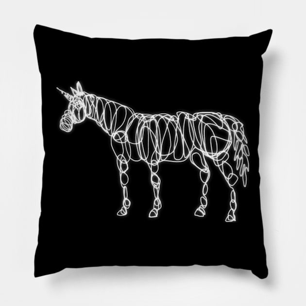 Electric Unicorn Pillow by Thatssounicorny