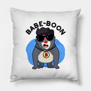 Babe-boon Funny Animal Monkey Baboon Pun Pillow