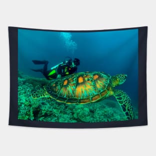 Oceanic Harmony Tapestry