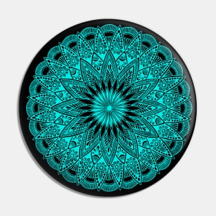 Mandala (turquoise) Pin