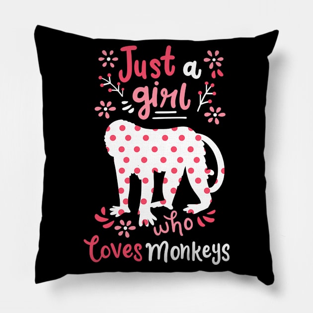 Monkey Monkey Lover Primate Ape Pillow by CreativeGiftShop