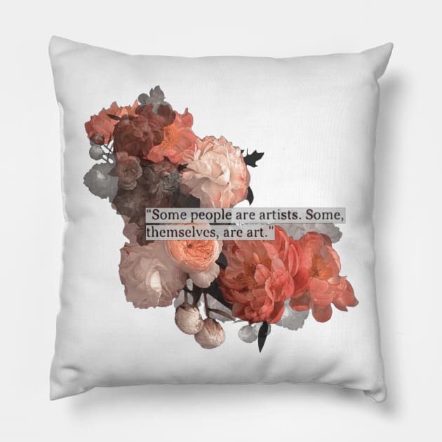 Vintage, aesthetic, cottagecore, fashion, love, romantic, soft aesthetic, flowers, sky, positivity, good vibes, music, fashion, art, artsy, unique, gifts Pillow by AGRHouse