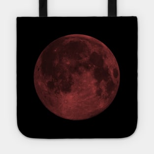 red and black moon Tote