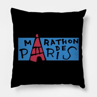 Marathon De Paris Pillow