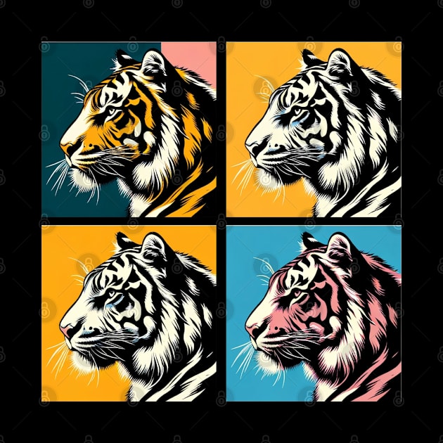 Dazzling Pop Art Tiger Print - Unleash the Power of Art in Your Space! by PawPopArt