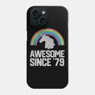 41th Birthday Gift Unicorn Retro 1979 Funny Men Women Phone Case