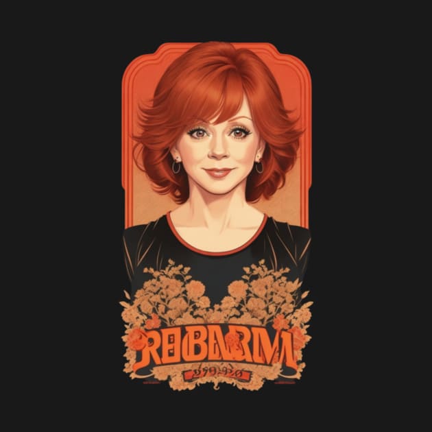 reba mcentire//vintage vektor 80s style v5 by girls store