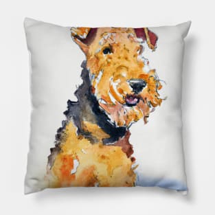 Welsh Terrier Watercolor - Dog Lovers Pillow