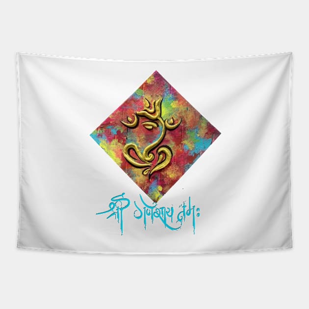 Shri Ganesh Tapestry by Mohita--Garg