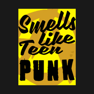 smells like teen punk tshirt NIRVANA parody yellow T-Shirt