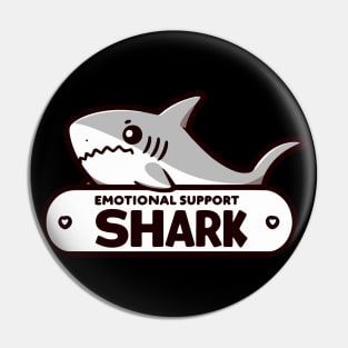 Funny Cute Emotional Support Shark Pin