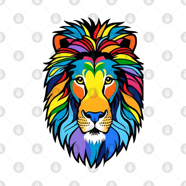 Rainbow Pride Lion by Obotan Mmienu