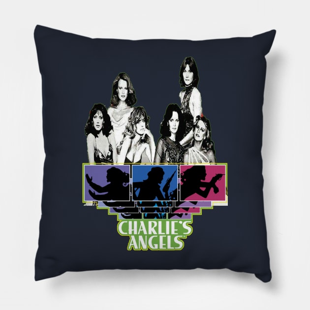 Charlies angels Pillow by fonchi76