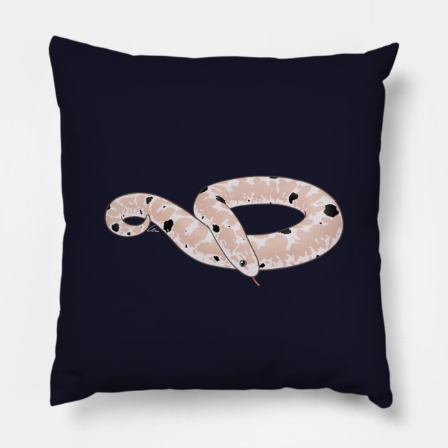 Snow Paradox Kenyan Sand Boa Pillow by anacecilia