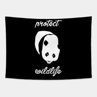 protect wildlife - panda Tapestry