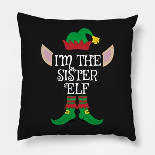 I'm The Sister Christmas Elf Pillow