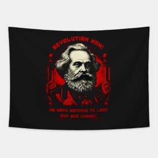 Karl Marx Communist Tapestry