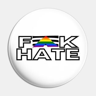 FK Hate Black Pin