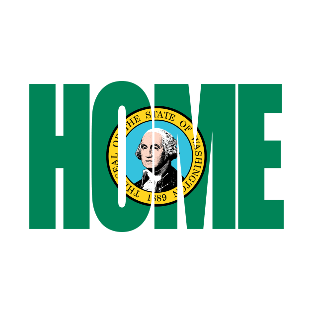 Washington Home - State Flag by DonDota