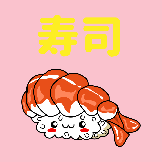 Love Sushi - Cute Shrimp Nigiri by NOSSIKKO