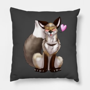 Foxy Friends: Light Grey Pillow